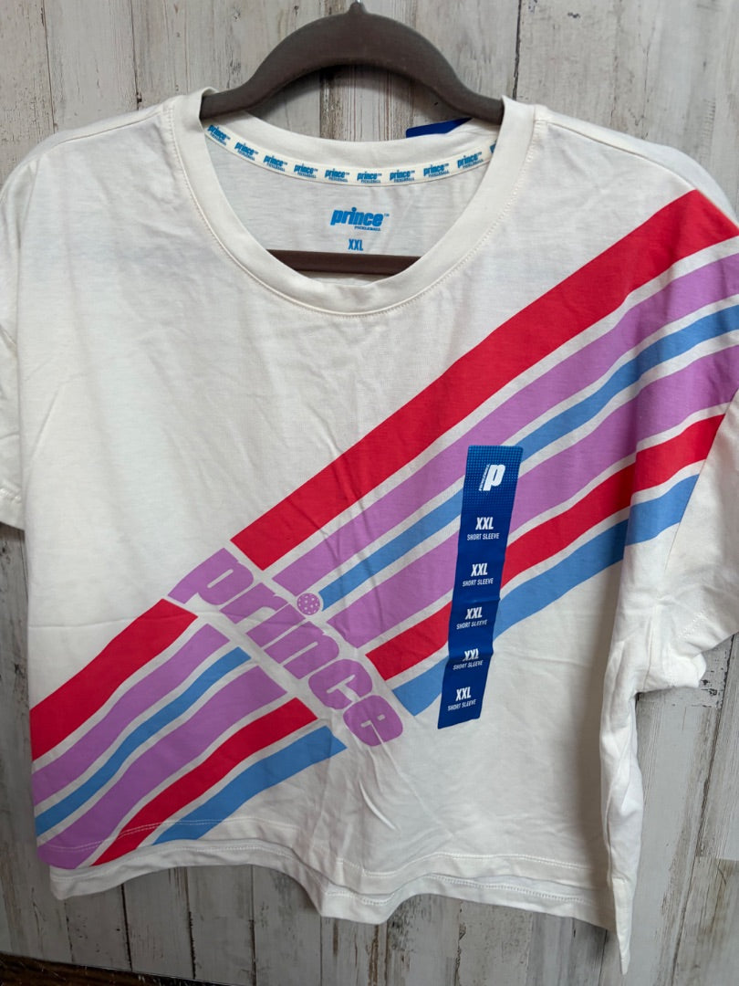 IVORY PRINCE NEW LOGO CROP TEE, LADIES 2X