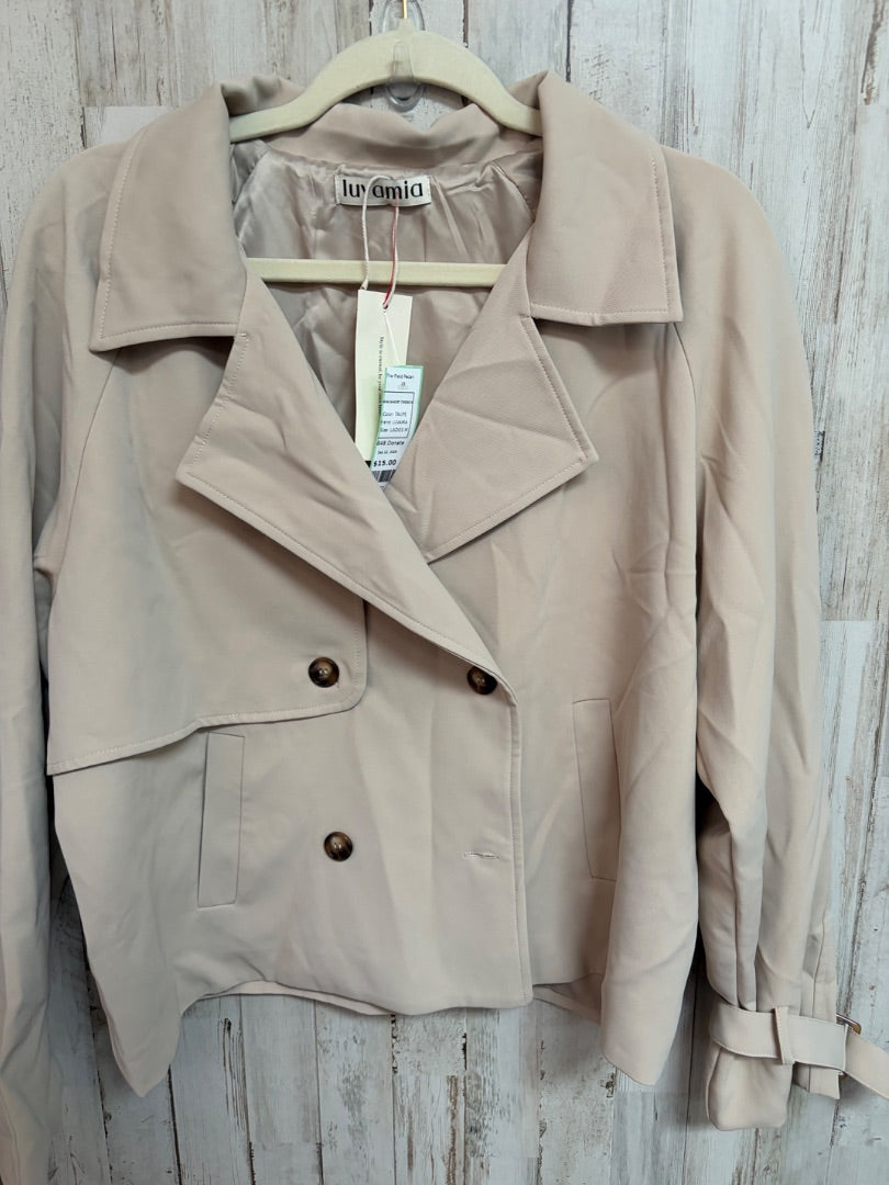 TAUPE LUVAMIA NEW SHORT TRENCH, LADIES M