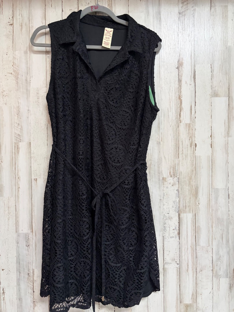 BLACK FADED GLORY LACE COLLARED DRESS, LADIES XL