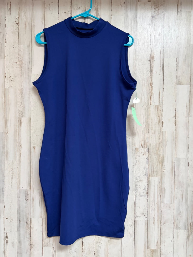 ROYAL FITTED MOCK NECK DRESS, LADIES XL