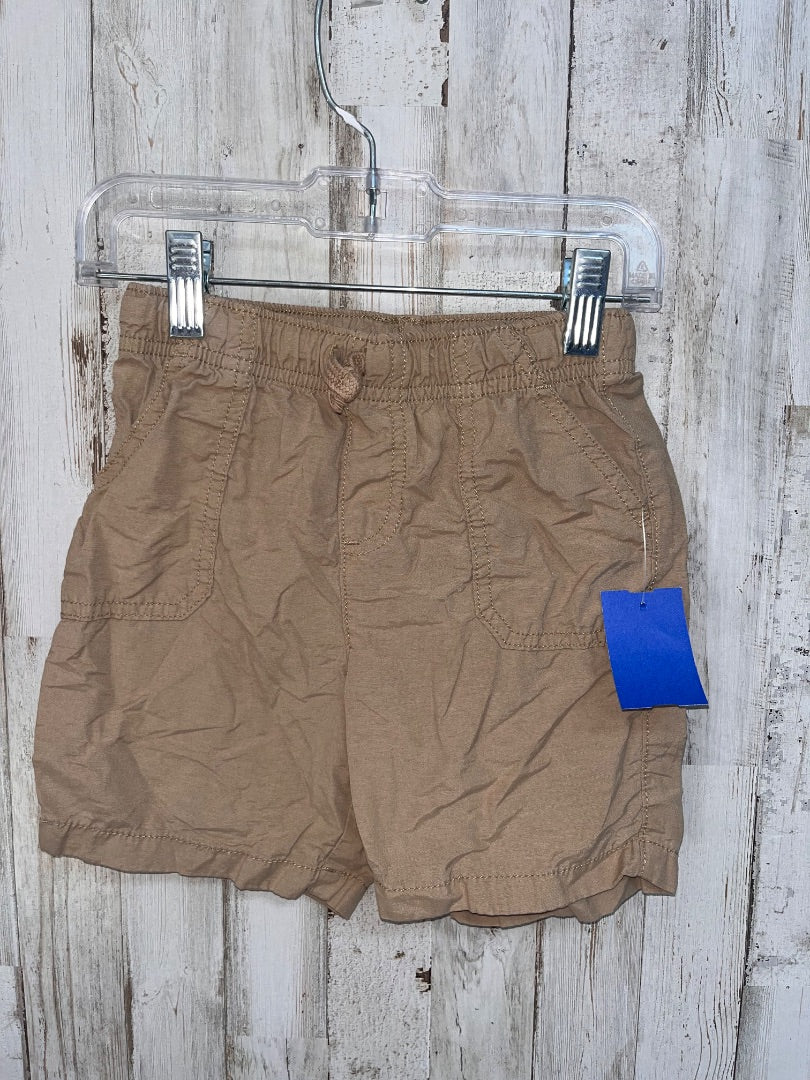 KHAKI JUMPING BEANS ELASTIC SHORTS, BOY 4T