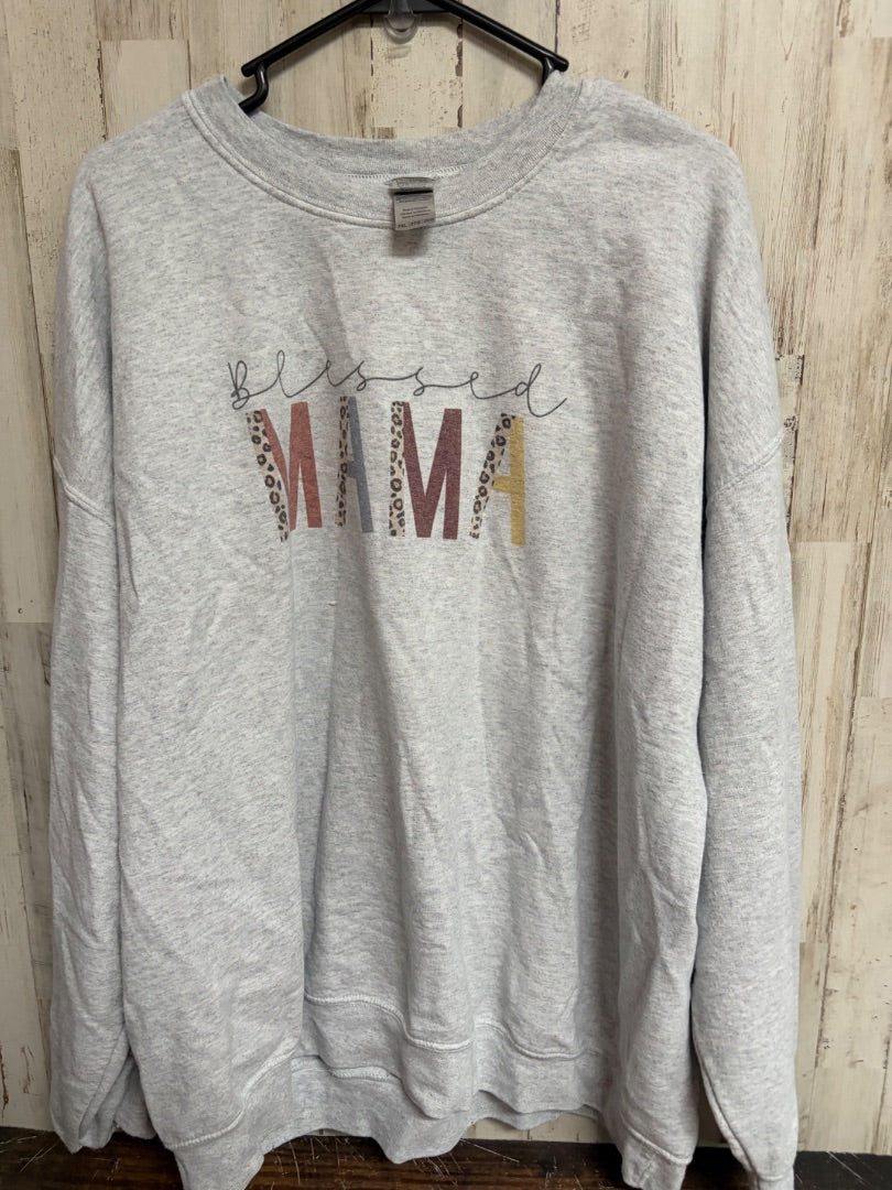 GREY GILDAN BLESSED MAMA SWEATSHIRT, LADIES 2X
