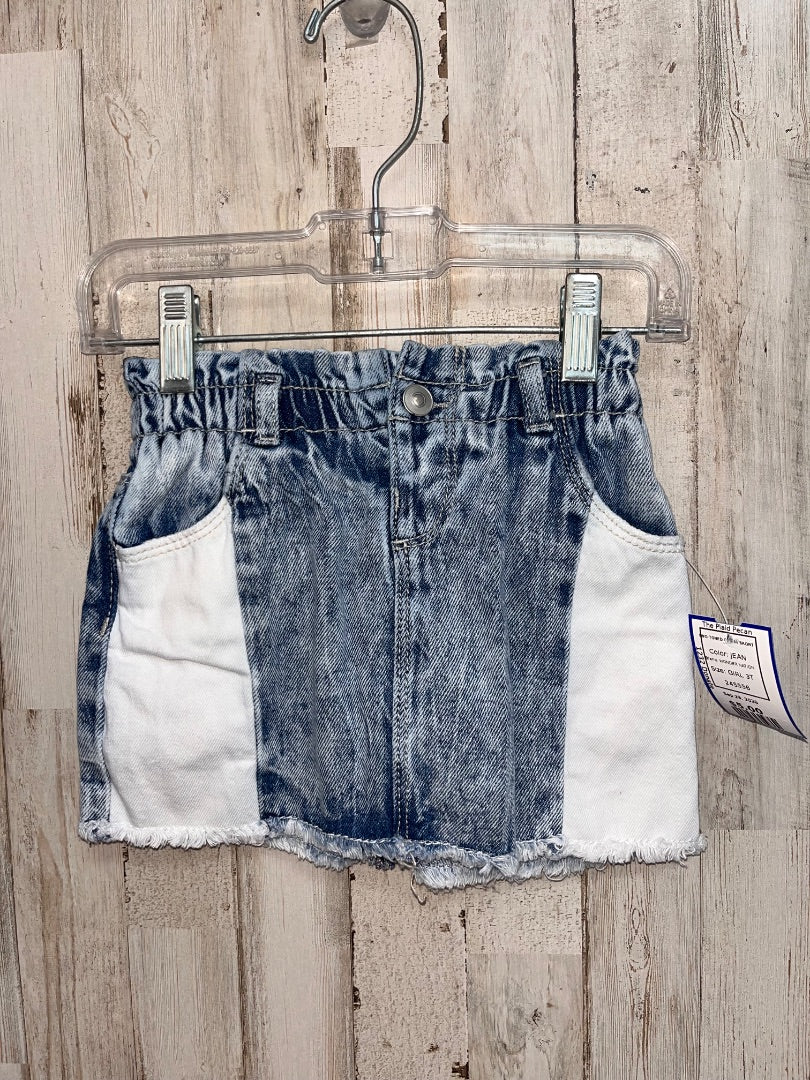 JEAN WONDER NATION TWO TONED DENIM SKORT, GIRL 3T