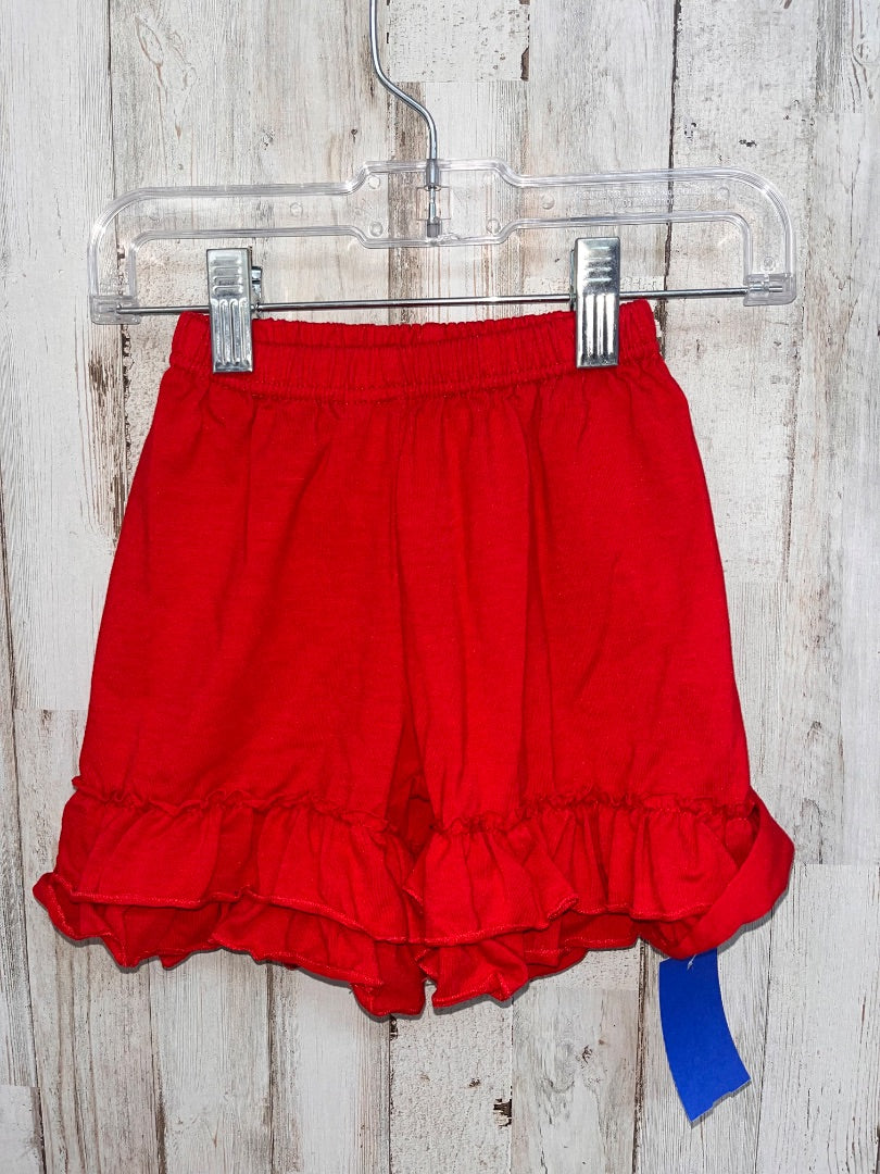 RED BOUTIQUE RUFFLE SHORTS, GIRL 3T