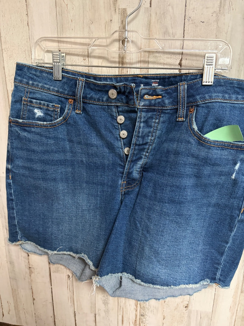 DENIM SZ12 HI RISE CURVY SHORT, LADIES L