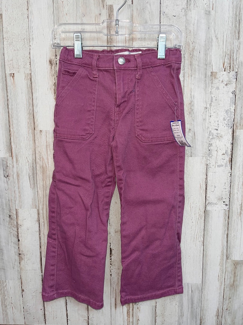 PLUM LEVIS WIDE LEG JEANS, GIRL 4T