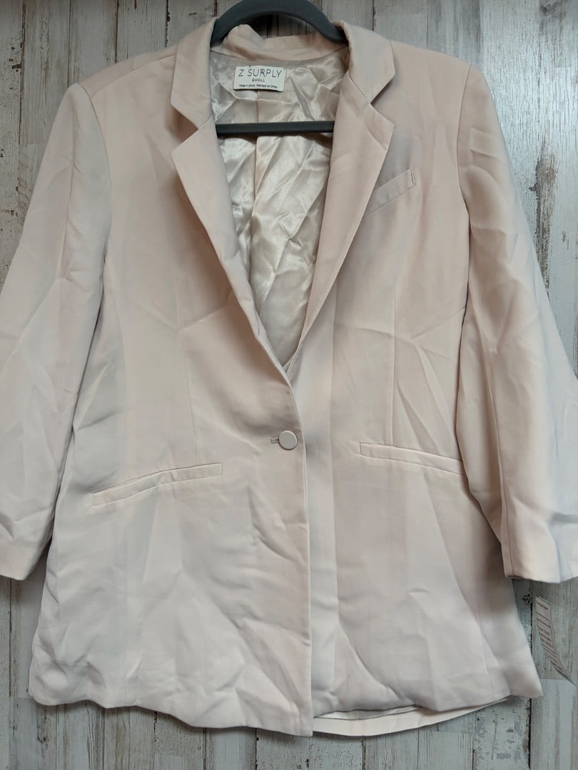 TAUPE Z SUPPLY QUARTER SLEEVE BLAZER, LADIES S