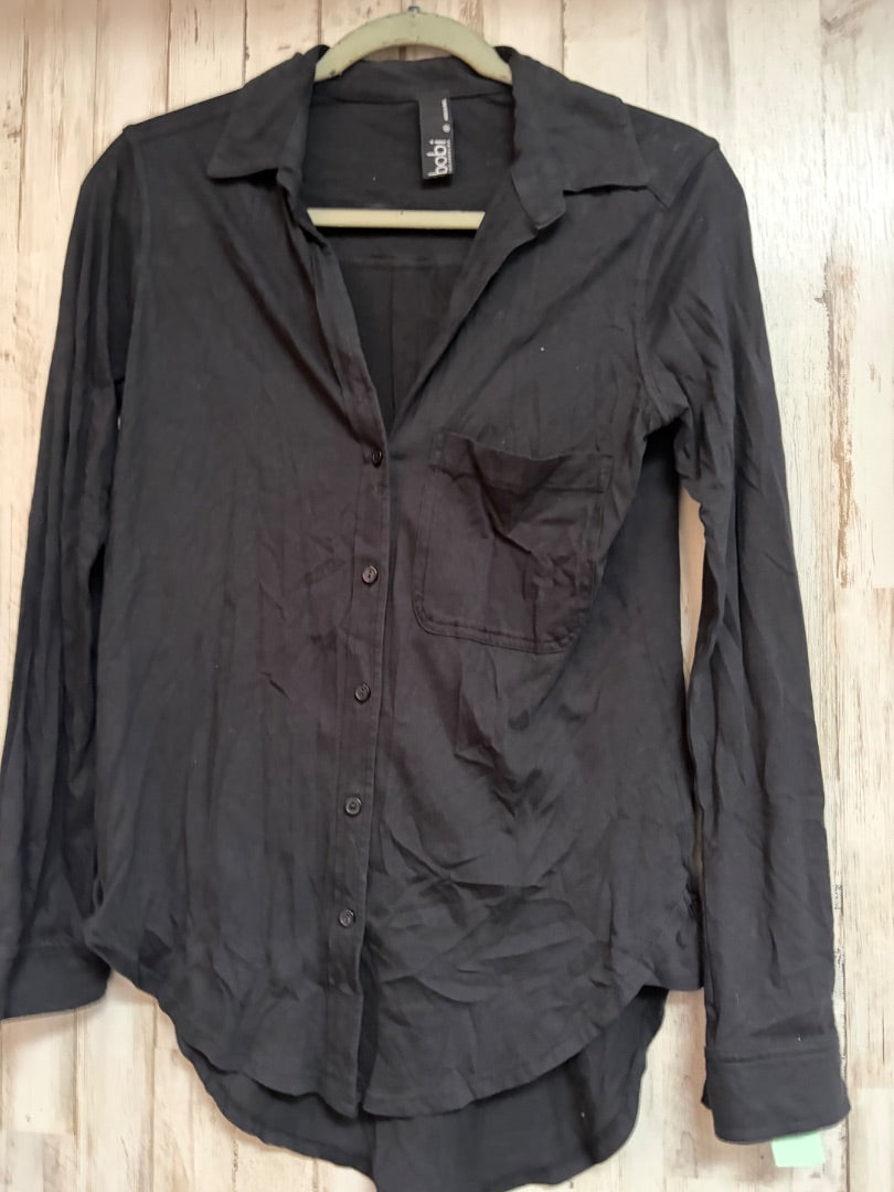 BLACK BOBI BUTTON UP, LADIES S