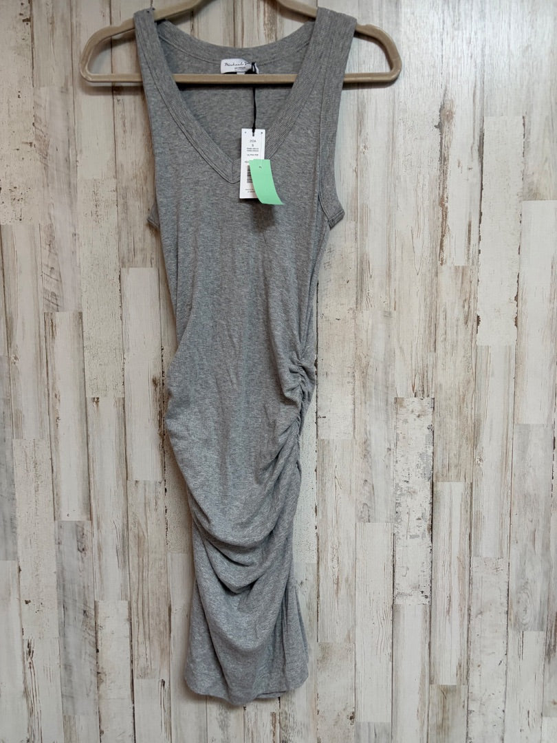 GREY MICHAEL STARS NEW RIBBED CINCH SIDE DRESS, LADIES S