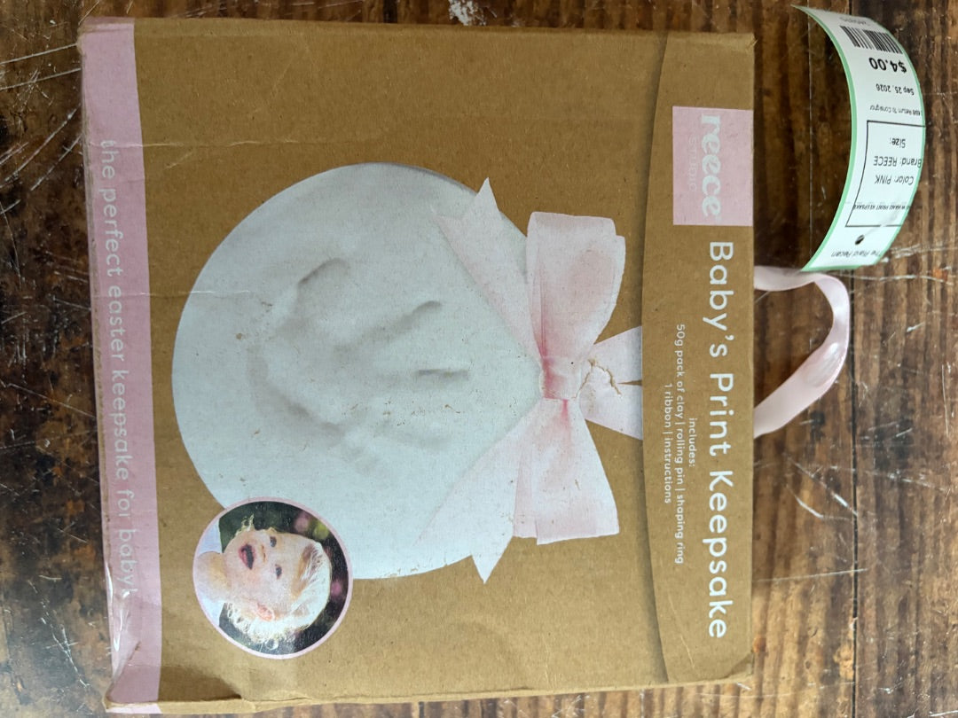 PINK REECE NEW HAND PRINT KEEPSAKE
