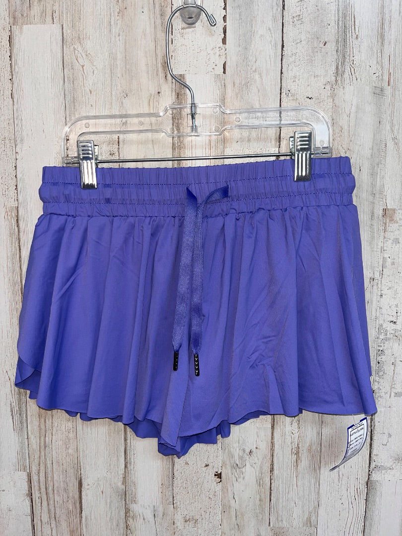 DARK PURPLE LIBERTY PRO FLUTTER SHORTS, GIRL 10