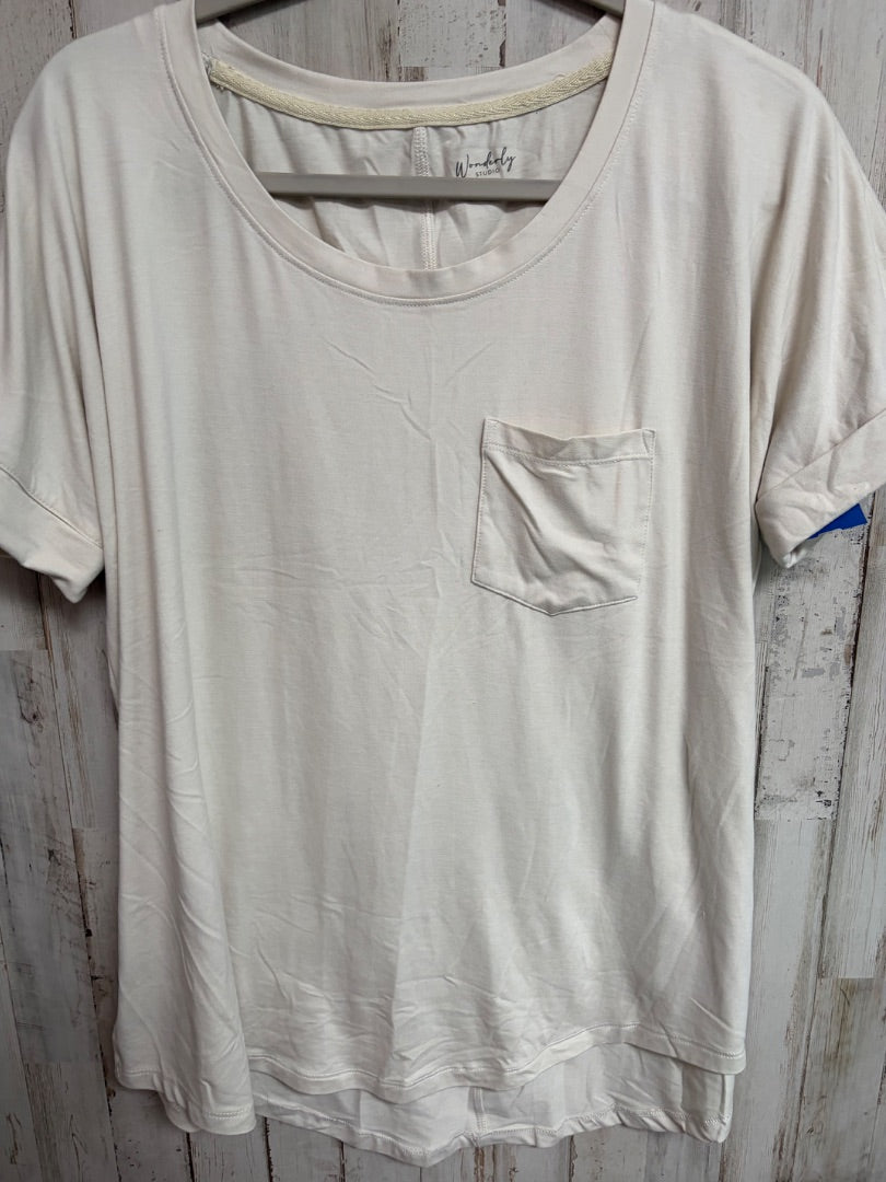 CREAM WONDERLY SOFT POCKET TOP, LADIES L