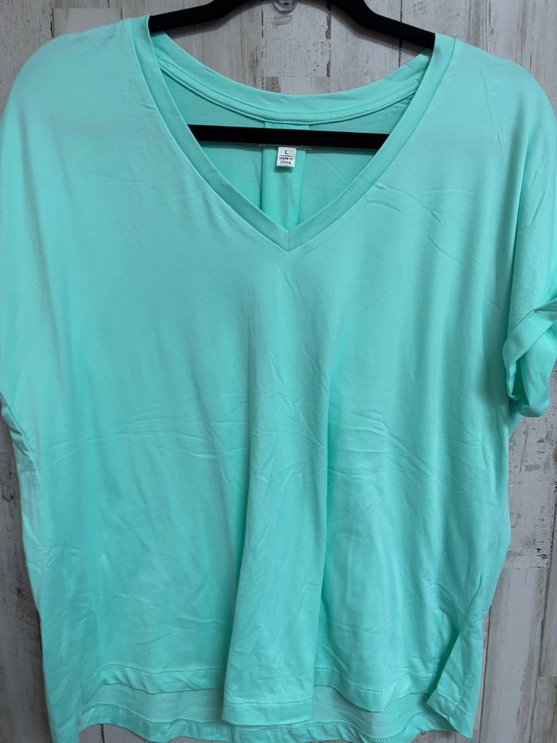 TEAL VERSONA SOFT VNECK TOP, LADIES L