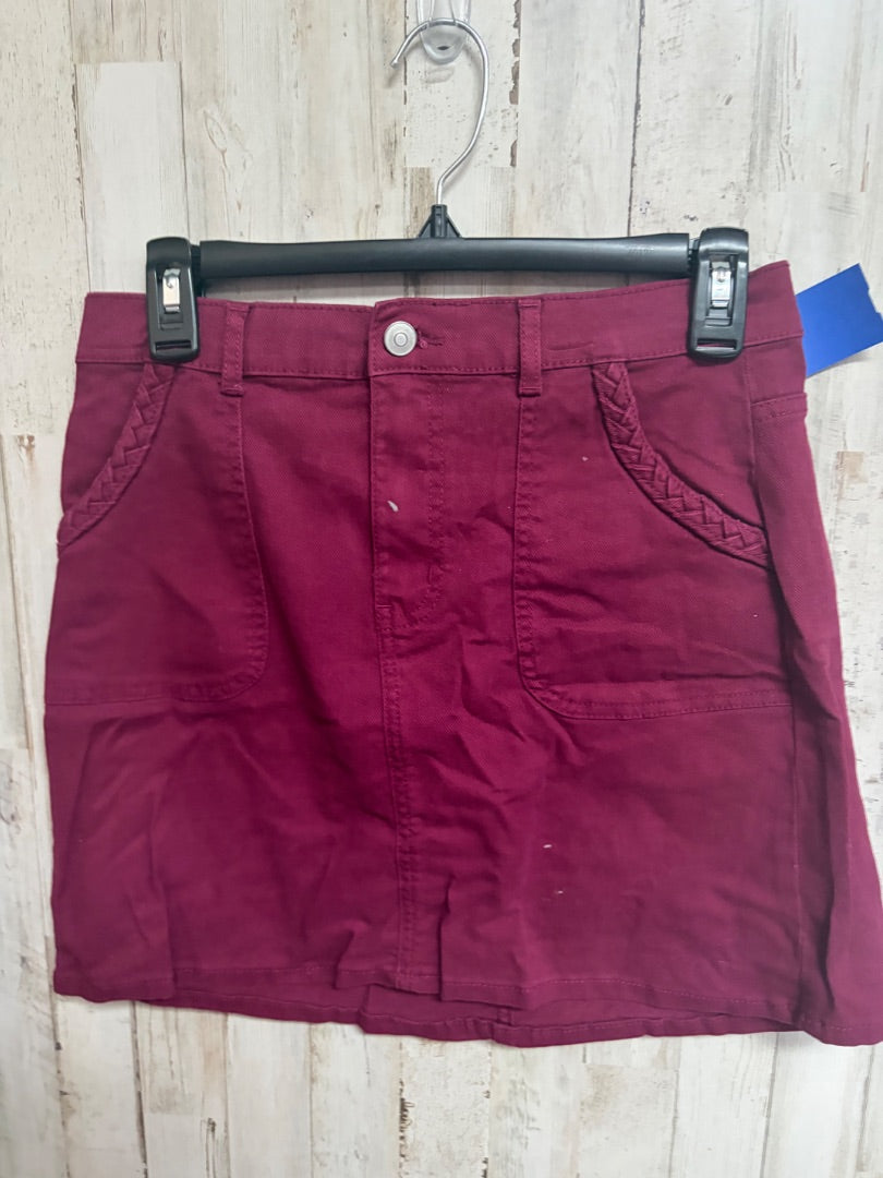 MAROON WONDER NATION JEAN SKIRT, GIRLS 14/16