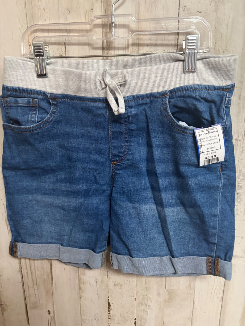 DENIM WONDER NATION PULL ON SHORTS, GIRLS 14/16