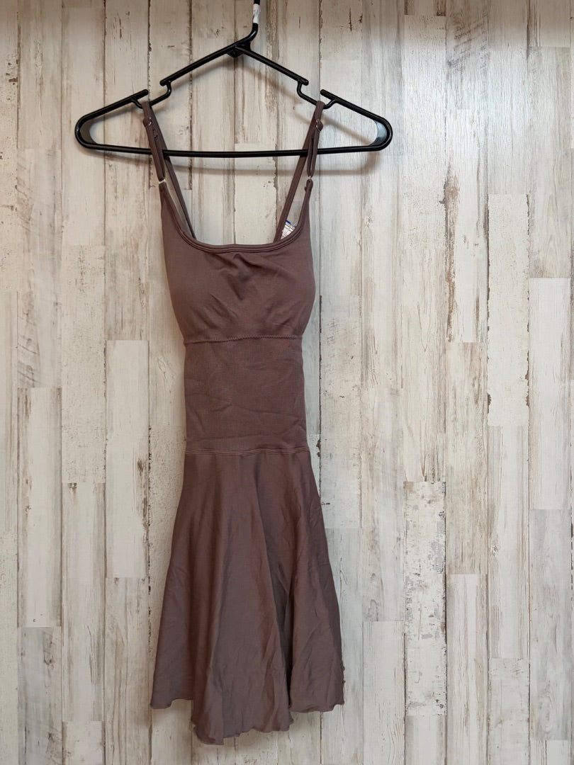 BROWN DRY FIT ATHLETIC SKORT DRESS, LADIES S