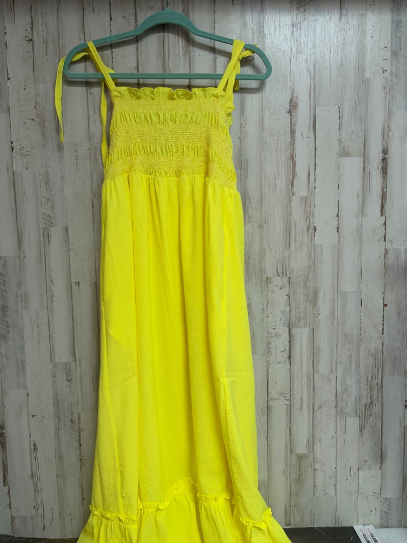 BRIGHT YELLOW DAVID + DANI TEXTURED MAXI, LADIES M