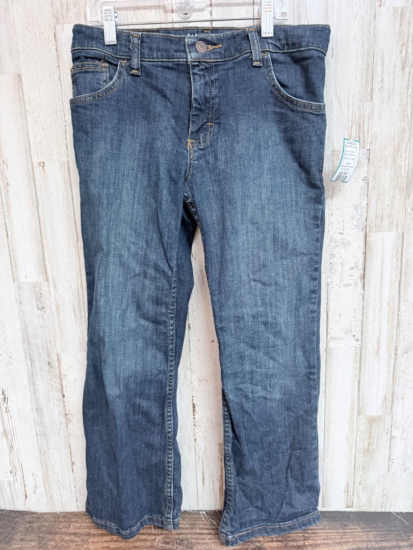 DENIM WRANGLER DARK BOOTCUT JEANS, BOY 10 HUSKY