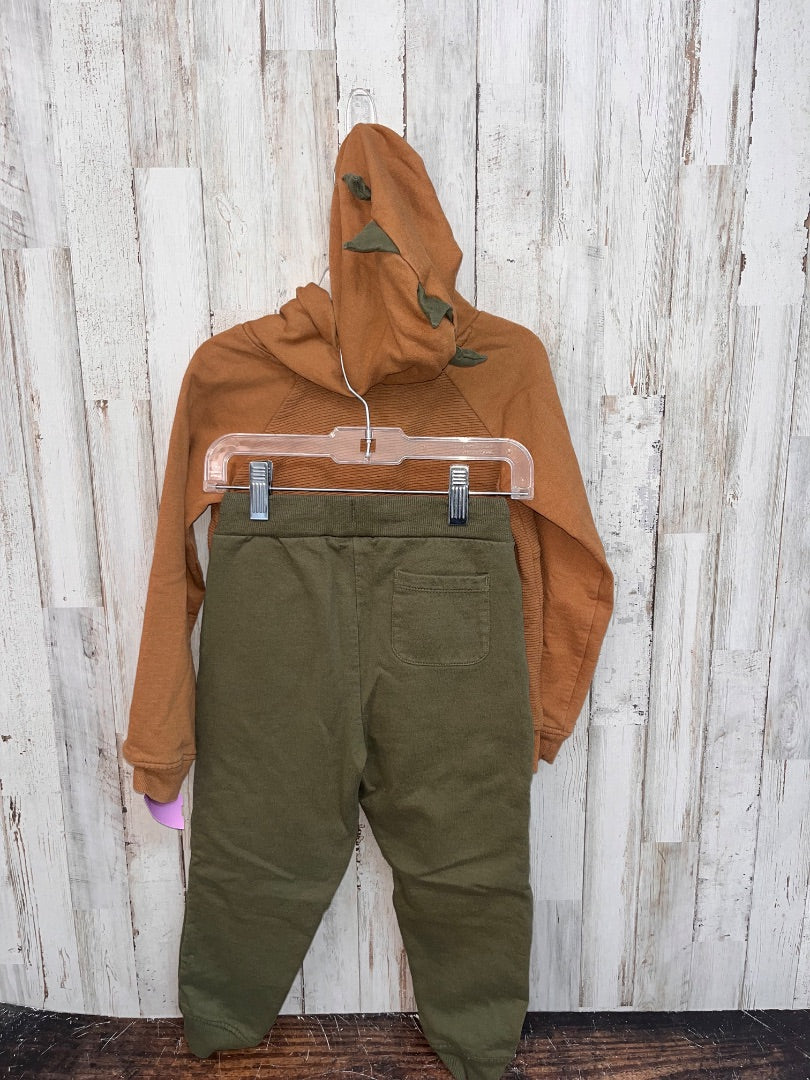 TAN/OLIVE TOMMY BAHAMA HOODED 2PC SET, BOY 4T