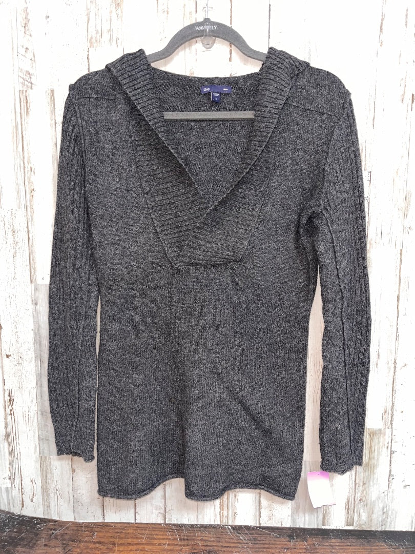 CHARCOAL GAP DEEP V KNIT SWEATER, LADIES S