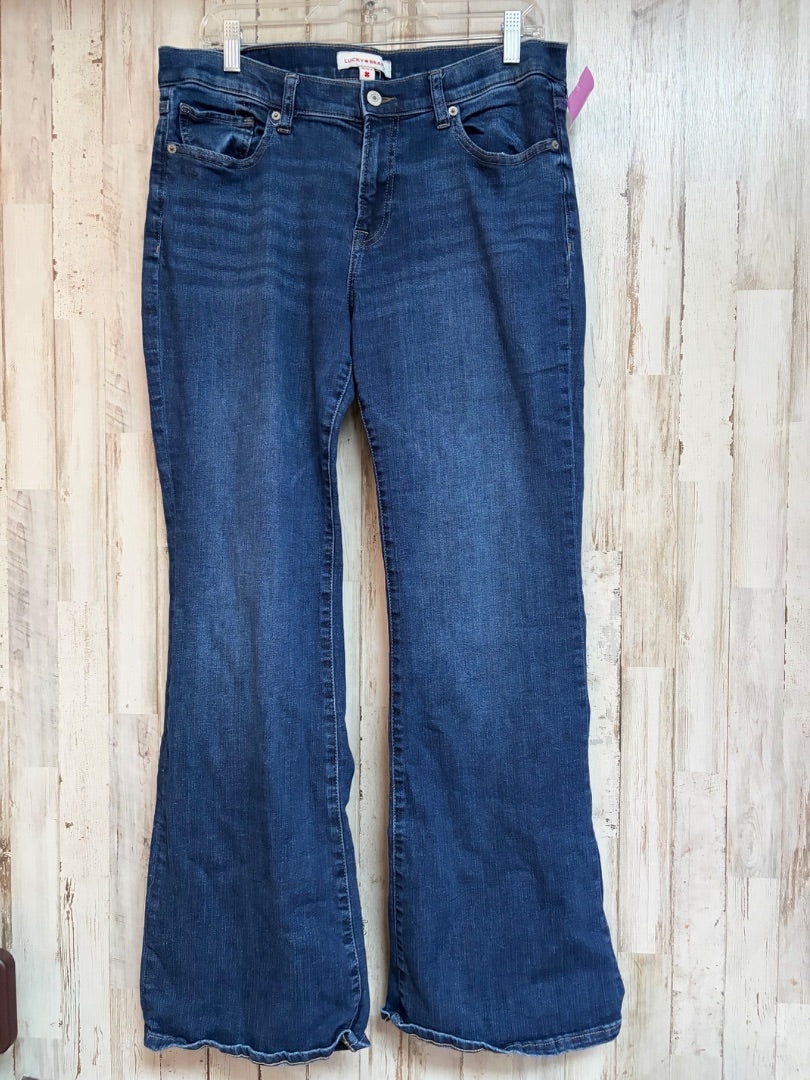 DENIM LUCKY 14/32 WIDE LEG JEANS, LADIES XL