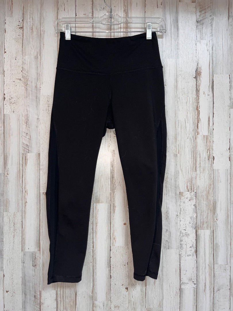 BLACK OLD NAVY MESH SIDE LEGGINGS, LADIES S