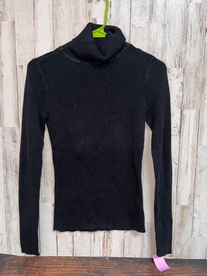 BLACK GAP RIBBED TURTLENECK, LADIES M