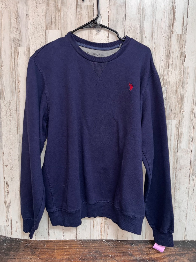 NAVY US POLO CREWNECK SWEATSHIRT, LADIES L