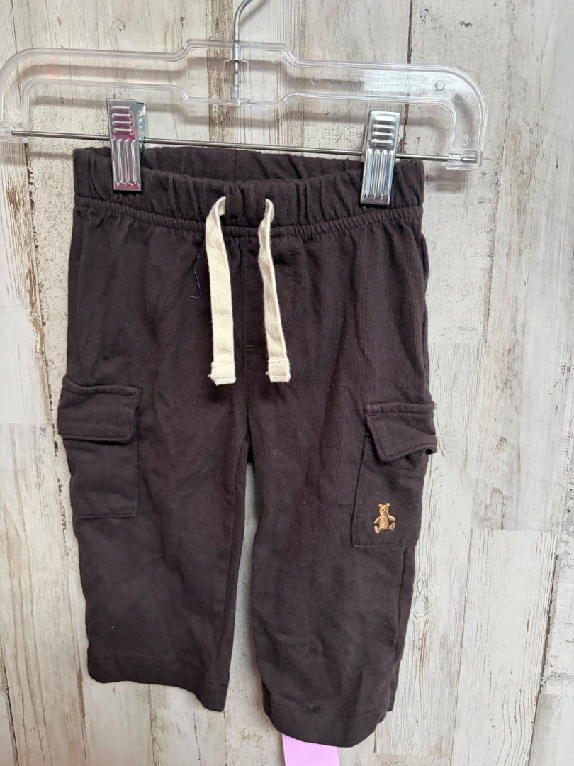 BROWN GAP CARGO COTTON PANTS, BOY 6-12M