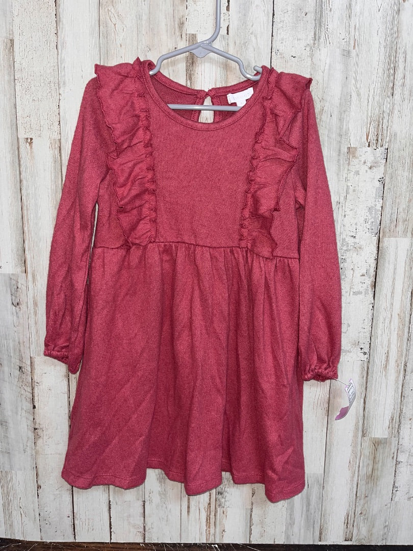 MAUVE BTWEEN SOFT RUFFLE DRESS, GIRL 5T