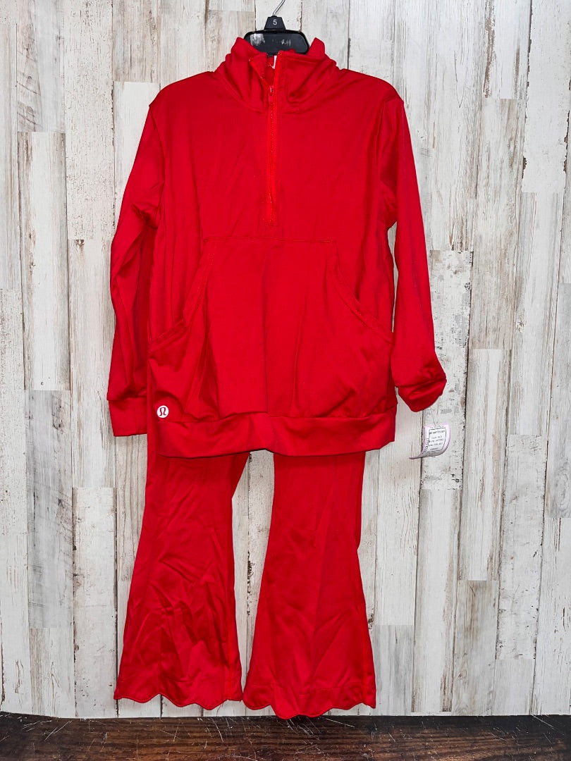 RED INSPIRED 2PC DRY FIT SET, GIRL 6/7
