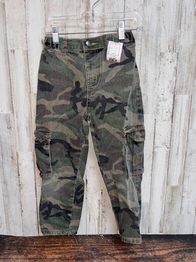 OLIVE SHEIN CAMO CARGO WIDE LEG JEANS, GIRL 6