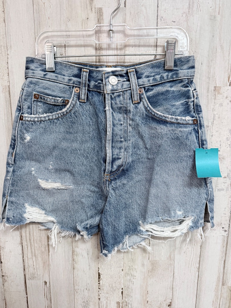 DENIM ALGOLDE SZ23 DISTRESS SHORTS, LADIES XS
