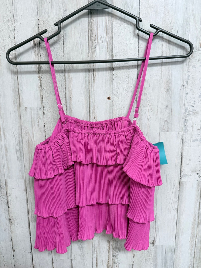 PINK SHEIN TIER TANK, LADIES XS