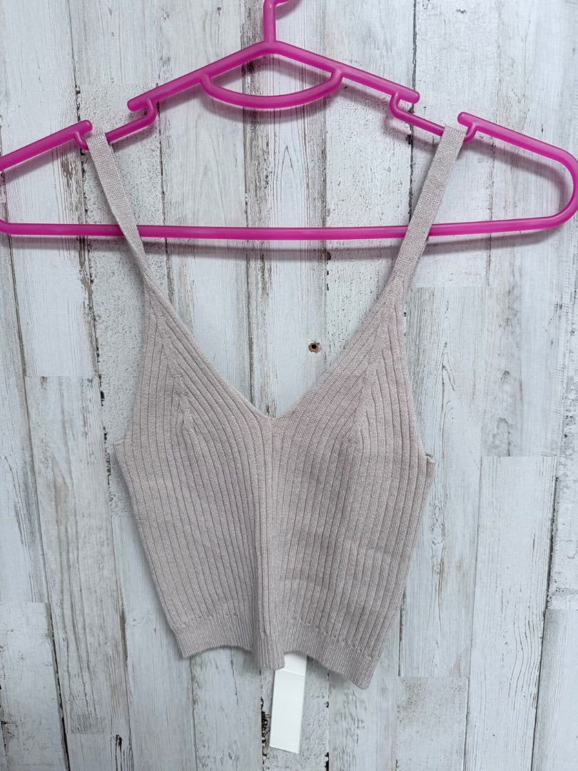 TAUPE MUSTARD SEED RIBBED TANK, LADIES S
