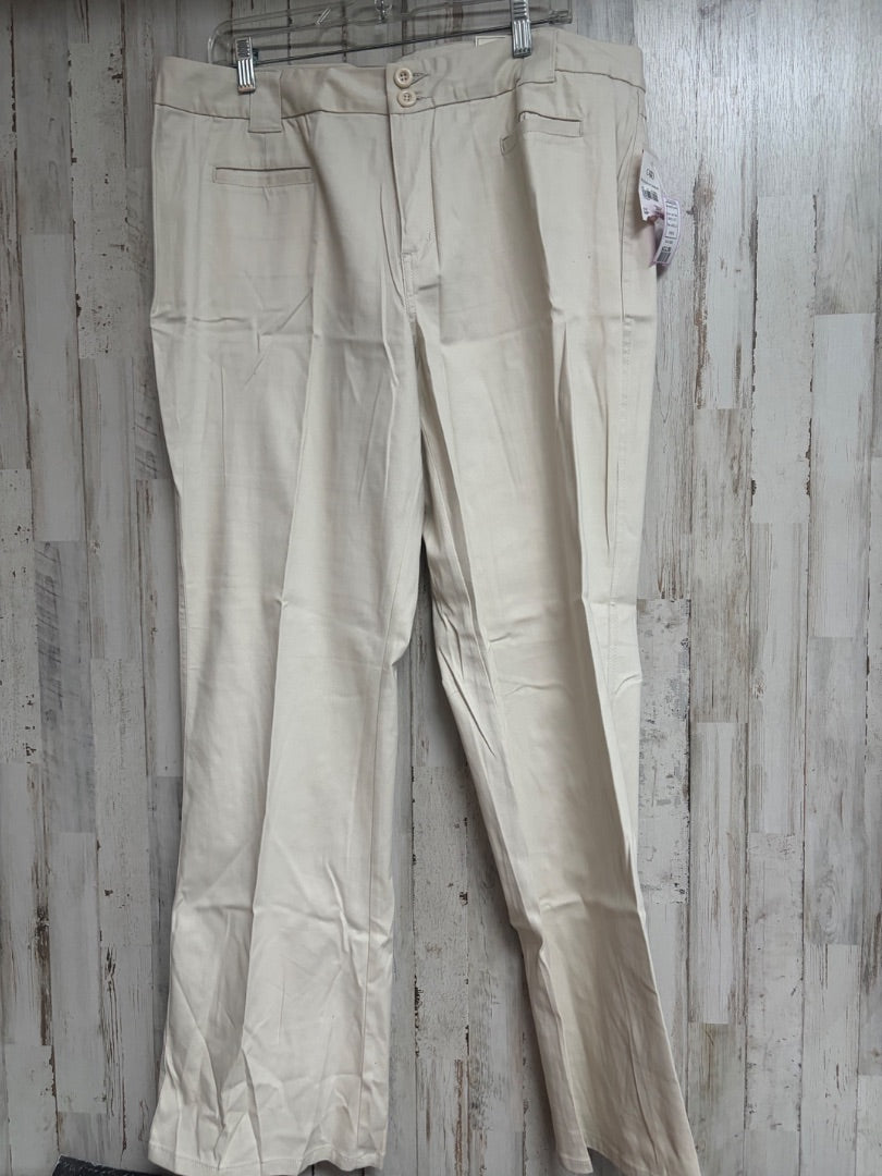 LIGHT TAN CATO NEW 18W KHAKI PANTS, LADIES 2X