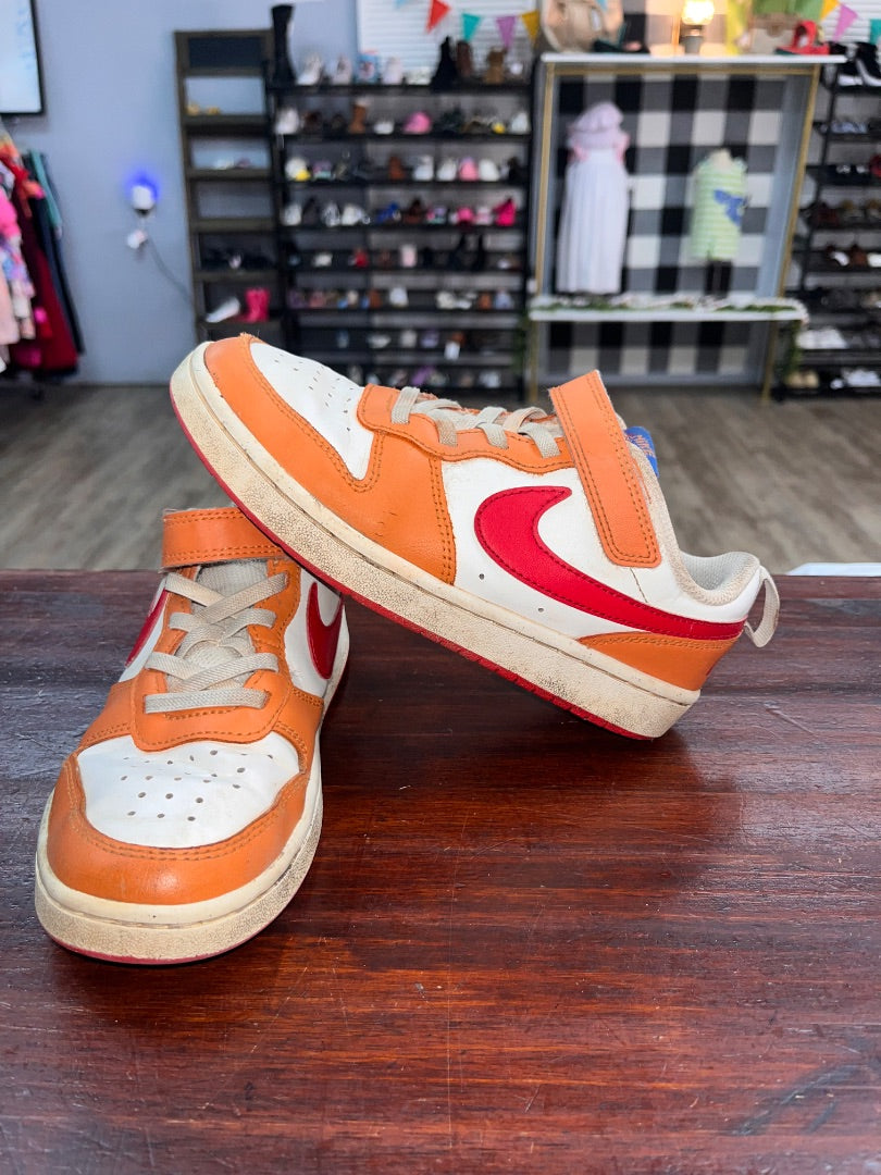 ORANGE NIKE VELCRO STRAP SNEAKERS, SHOES Y2