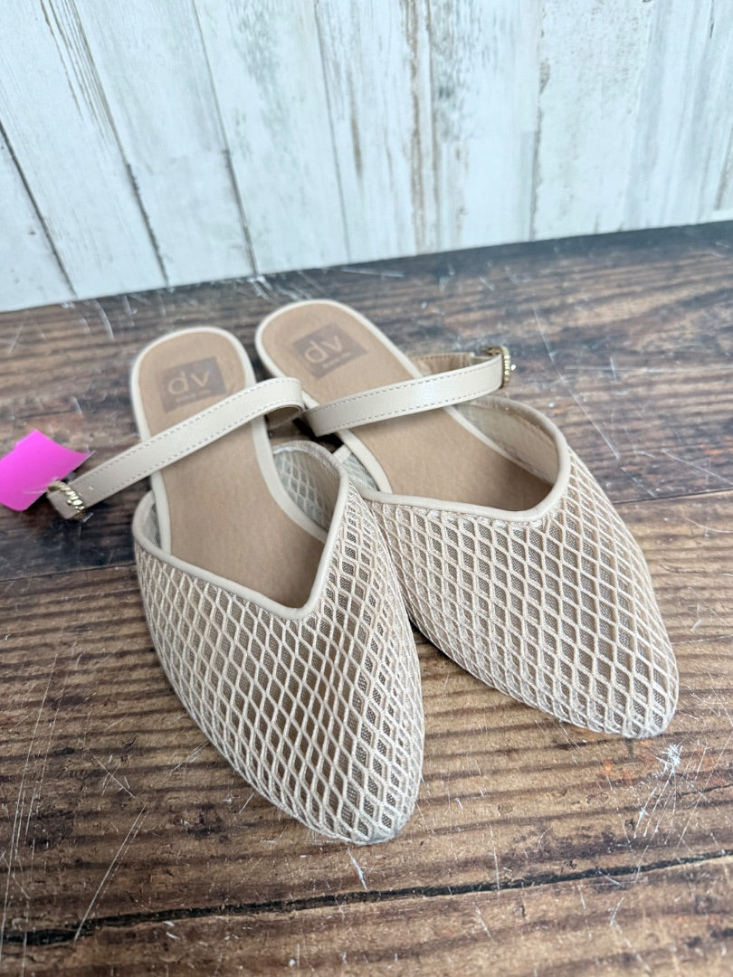 BEIGE DOLCE VITA MESH FLATS, SHOES A8