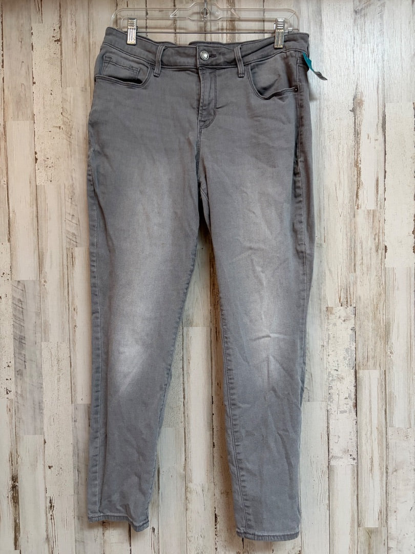 GREY OLD NAVY 12 SHORT SKINNY JEANS, LADIES L