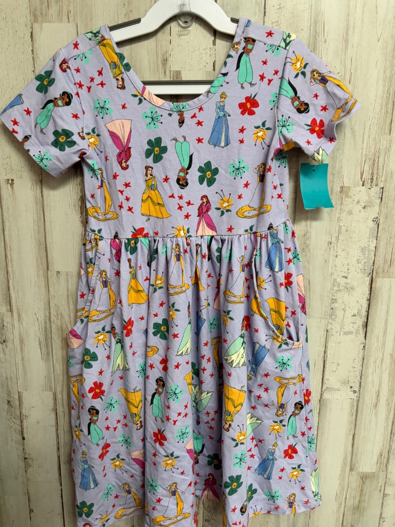 PURPLE HANNA ANDERSSON PRINCESS COTTON DRESS, GIRL 6/7