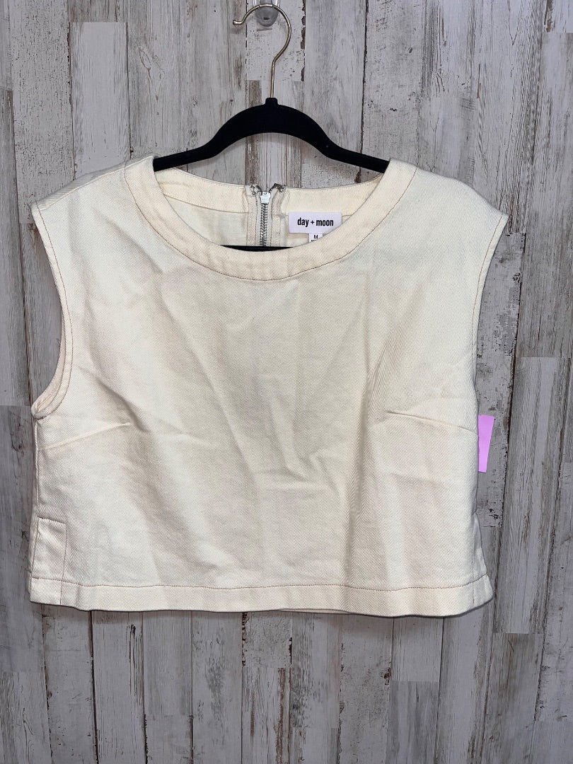 IVORY DAY + MOON DENIM SLEEVELESS TOP, LADIES M