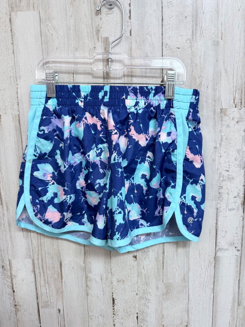 BLUE CHAMPION PRINTED SHORTS, GIRLS 10/12