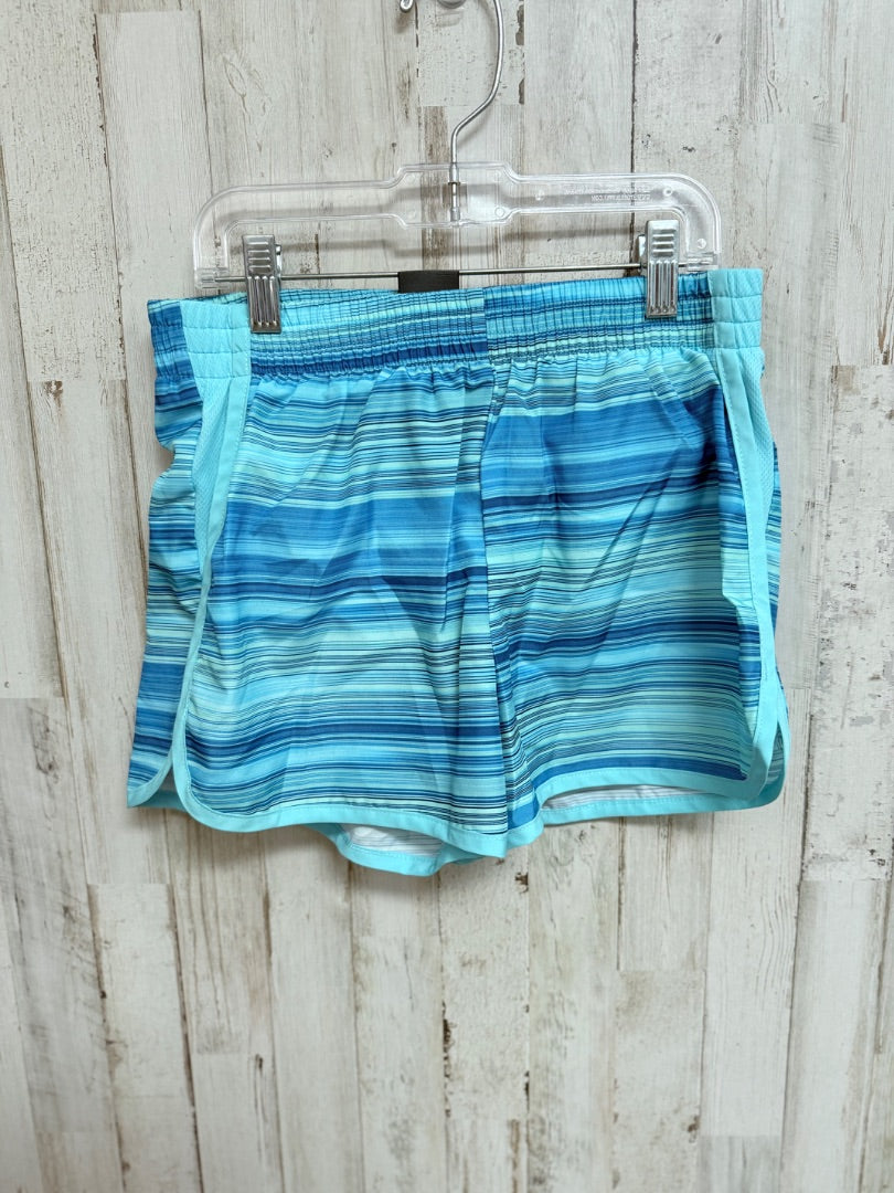BLUE CHAMPION PRINTED SHORTS, GIRLS 10/12