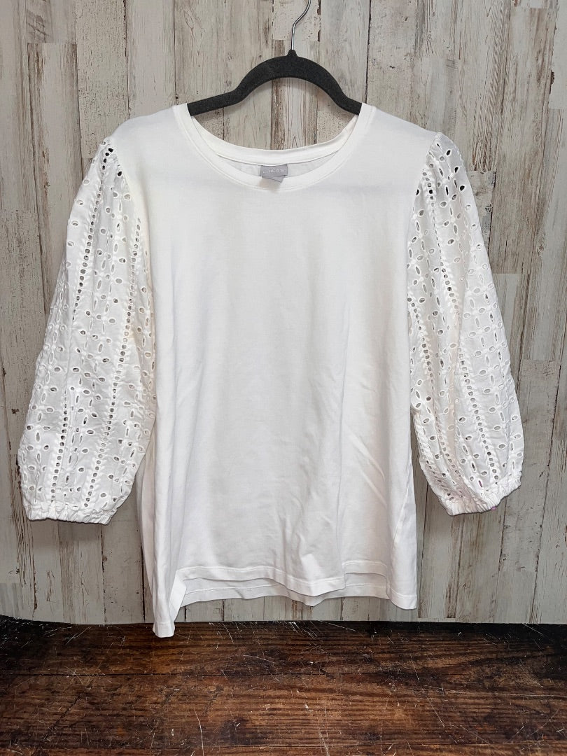 WHITE CHICOS ELELIT SLEEVE TOP, LADIES L
