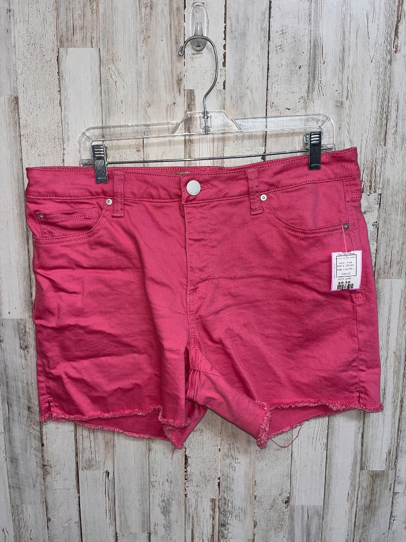 PINK SEVEN SZ 14 CUT OFF JEAN SHORTS, LADIES L