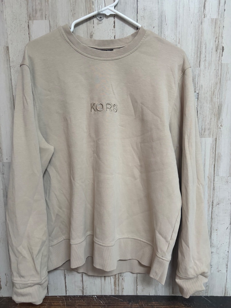 BEIGE MICHEAL KORS KORS SWEATSHIRT, LADIES XL