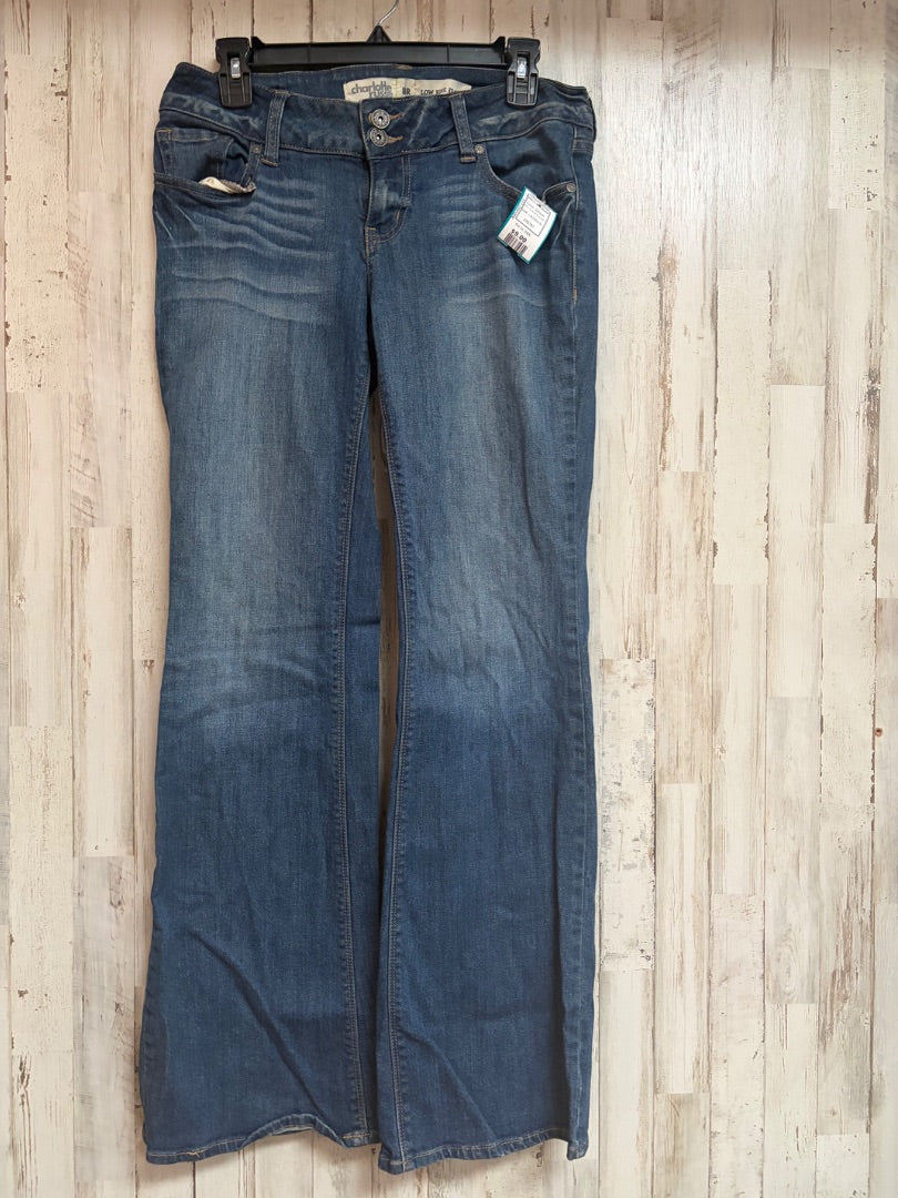 DENIM CHARLOTTE RUSSE SZ8R HI RISE JEANS, LADIES M
