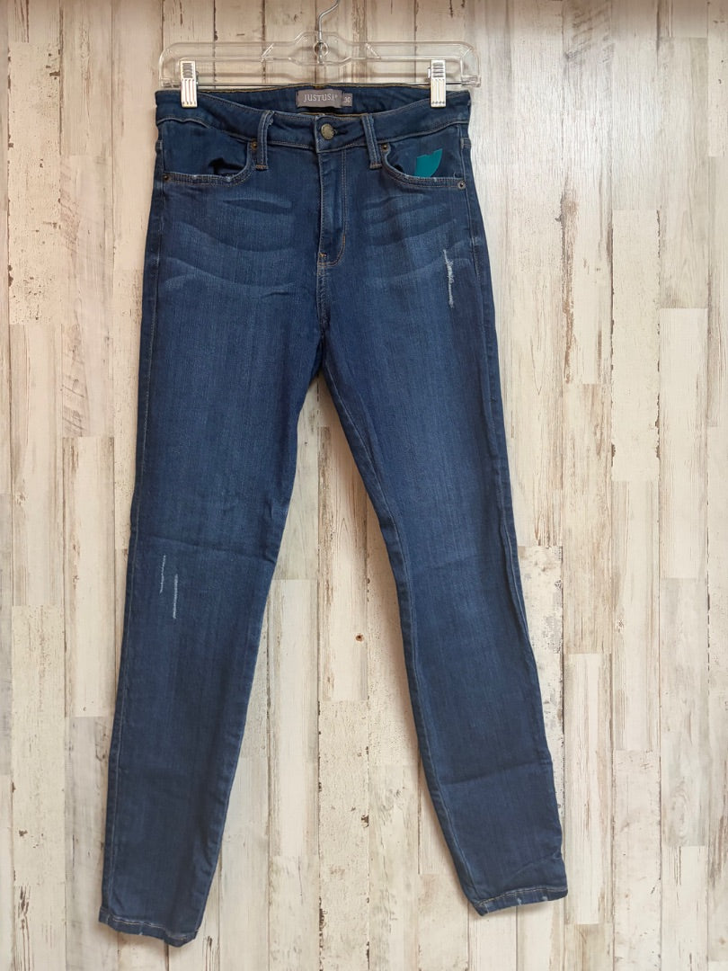 DENIM JUSTUSA SZ30 SKINNY JEANS, LADIES L