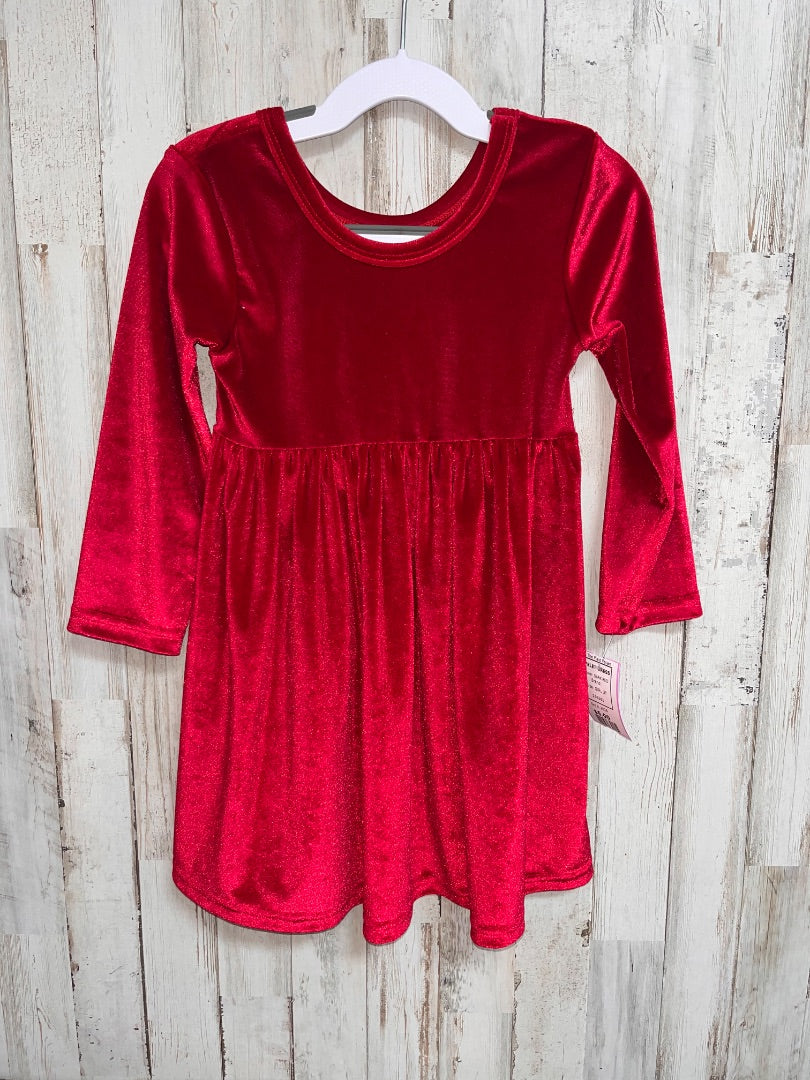 DARK RED VELET DRESS, GIRL 3T