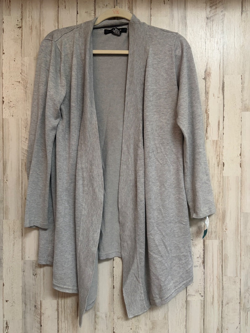 GREY 89TH & MADISON KNIT CARDIGAN, LADIES L